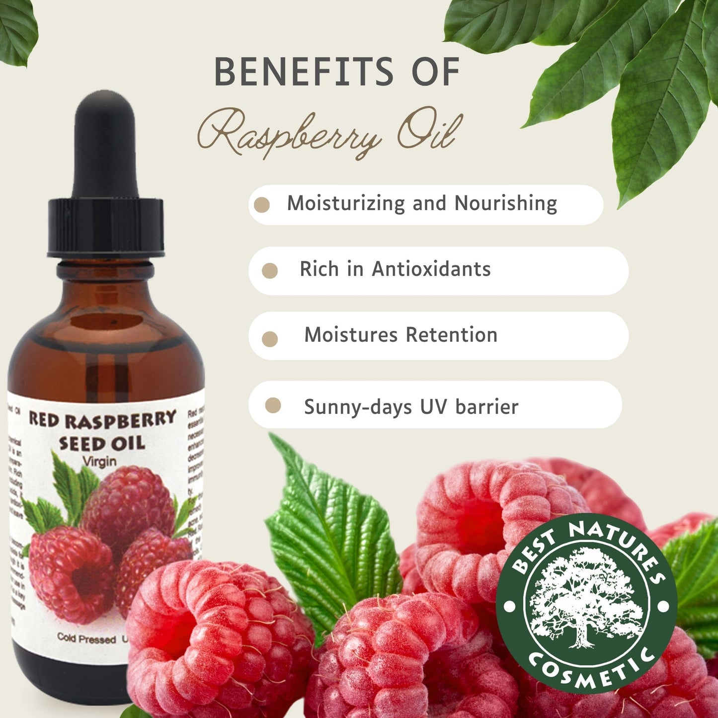 Huile de Framboise Rouge Bio